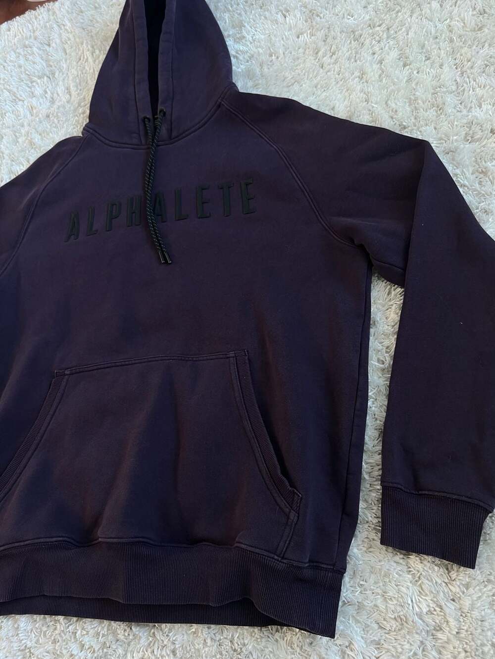 Alphalete Men's Premium Fleece Pullover Hoodie - Purple Size L